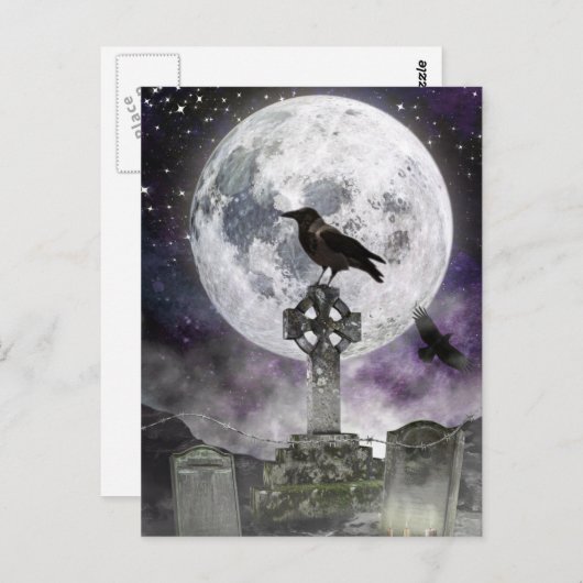 Scary Halloween Night Briefkaart (Voorkant / Achterkant)