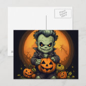 Scary Halloween Night Briefkaart (Voorkant / Achterkant)
