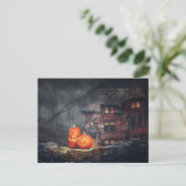 Scary Halloween Night Briefkaart (Staand voorkant)