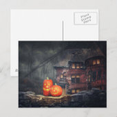 Scary Halloween Night Briefkaart (Voorkant / Achterkant)