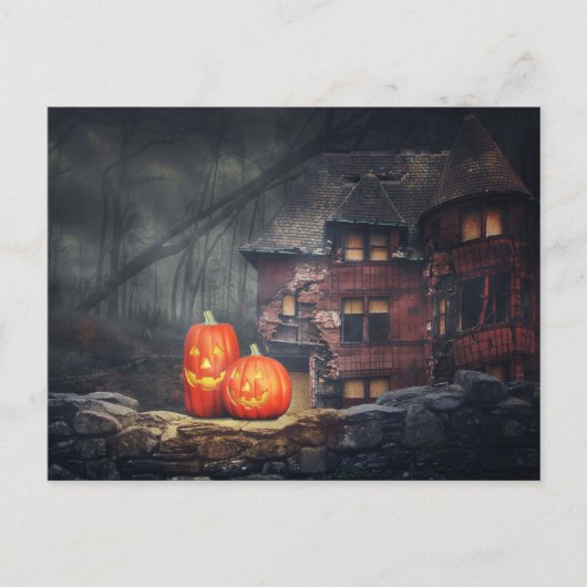 Scary Halloween Night Briefkaart (Voorkant)