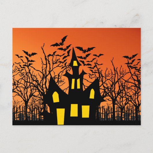 Scary Halloween Night Briefkaart (Voorkant)