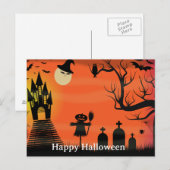 Scary Halloween Night Briefkaart (Voorkant / Achterkant)
