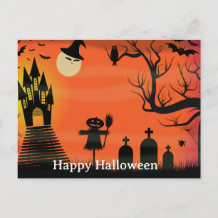 Scary Halloween Night Briefkaart