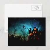 Scary Halloween Night Briefkaart (Voorkant / Achterkant)