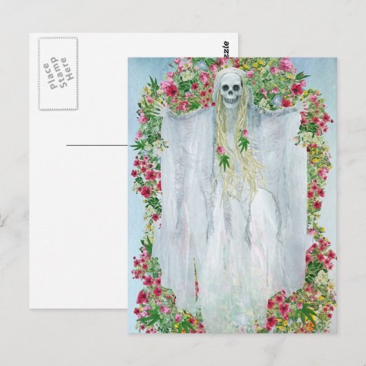 Scary Halloween Night Briefkaart (Voorkant / Achterkant)