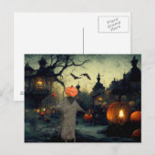 Scary Halloween Night Briefkaart (Voorkant / Achterkant)