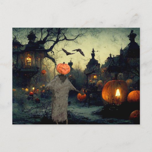 Scary Halloween Night Briefkaart (Voorkant)