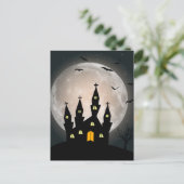Scary Halloween Night Briefkaart (Staand voorkant)
