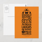 Scary Halloween Night Briefkaart (Voorkant / Achterkant)