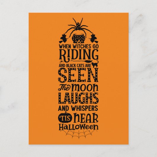 Scary Halloween Night Briefkaart (Voorkant)