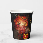 Scary Halloween Papieren Bekers (Achterkant)