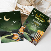 Scary Halloween Party Film Night Verjaardagsfeest Kaart