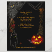 Scary Halloween Party Invitation Flyer (Achterkant)