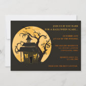 Scary Halloween Party Invitation Kaart (Voorkant)