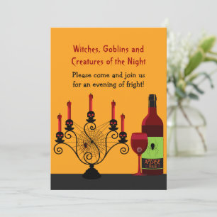 Scary Halloween Party Kaart