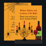 Scary Halloween Party Kaart<br><div class="desc">© 2010 Socialite Design. Kwaad en onrecht met deze leuke Halloween-uitnodiging. De uitnodiging is klaar voor u om met uw eigen gebeurtenisinformatie te personaliseren.</div>