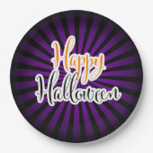 Scary Halloween party paper borden Papieren Bordje (Voorkant)