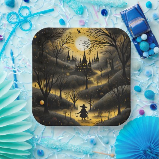 Scary Halloween Path Papieren Bordje (Feest)