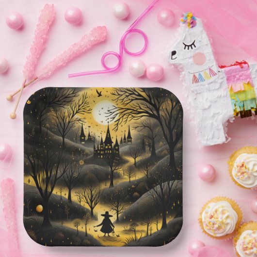 Scary Halloween Path Papieren Bordje (Feest)