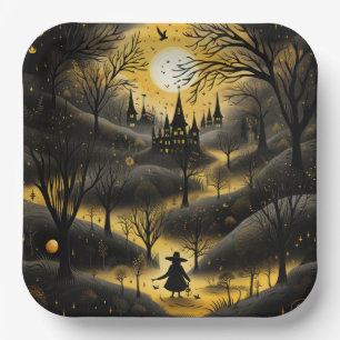 Scary Halloween Path Papieren Bordje