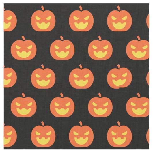 Scary Halloween Pattern Stof (Close Up)