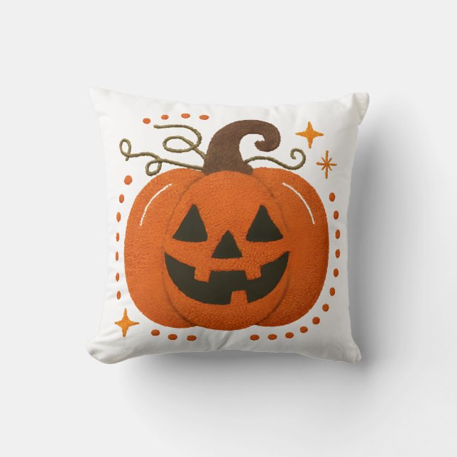 Scary Halloween Pillow – Haunted Design met spook Kussen (Voorkant)