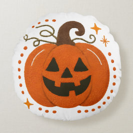 Scary Halloween Pillow – Haunted Design met spook Rond Kussen