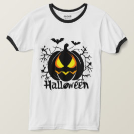 Scary Halloween pomkin T-shirt