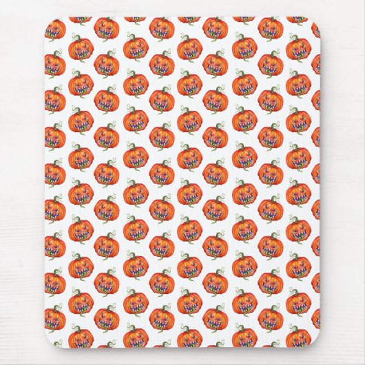 Scary Halloween pomkin Tanktop Muismat (Voorkant)