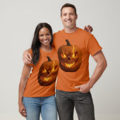 Scary Halloween Pumpkin beroemd gemaakt door Focus T-shirt (Unisex)