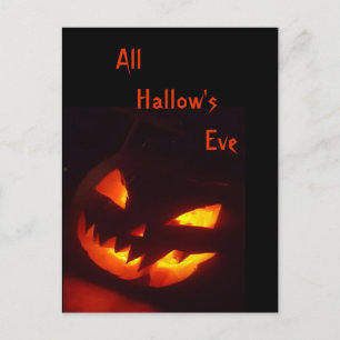 Scary Halloween Pumpkin Briefkaart