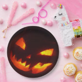 Scary Halloween Pumpkin Papieren Bordje (Feest)