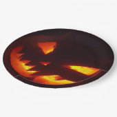 Scary Halloween Pumpkin Papieren Bordje (Gekanteld)