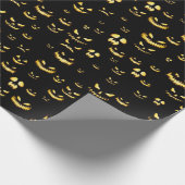 Scary Halloween Pumpkin Pattern Cadeaupapier (Hoek)