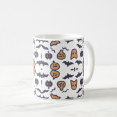 Scary Halloween Pumpkin Pattern Koffiemok (Voorkant rechts)