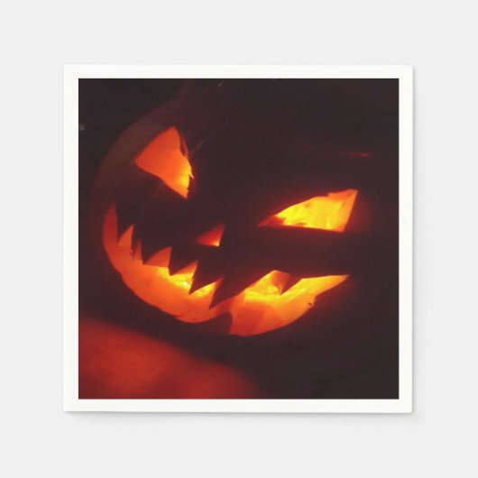 Scary Halloween Pumpkin Servet (Voorkant)