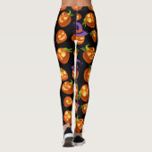 Scary Halloween Pumpkins Leggings (Achterkant)