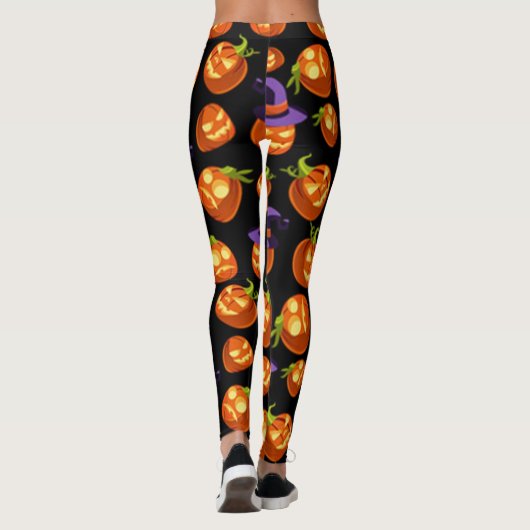 Scary Halloween Pumpkins Leggings (Achterkant)