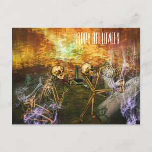 Scary Halloween Skull Briefkaart