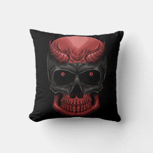 Scary Halloween Skull Kussen
