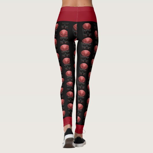 Scary Halloween Skull Leggings (Achterkant)
