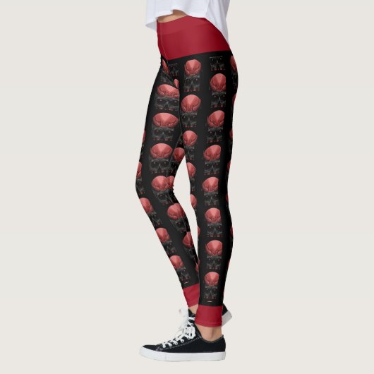 Scary Halloween Skull Leggings (Links)