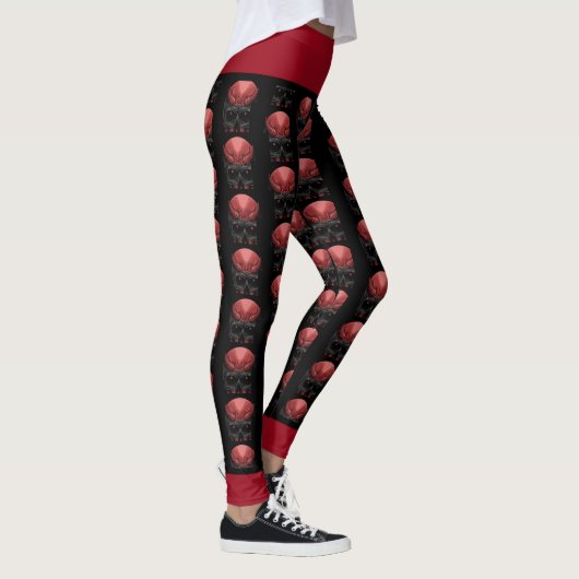 Scary Halloween Skull Leggings (Rechts)