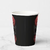 Scary Halloween Skull Papieren Bekers (Rechts)