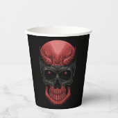 Scary Halloween Skull Papieren Bekers (Voorkant)