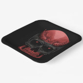 Scary Halloween Skull Papieren Bordje (Gebogen)