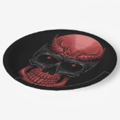 Scary Halloween Skull Papieren Bordje (Gekanteld)
