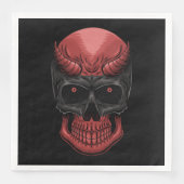 Scary Halloween Skull Servet (Voorkant)