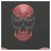 Scary Halloween Skull Stof (Close Up)